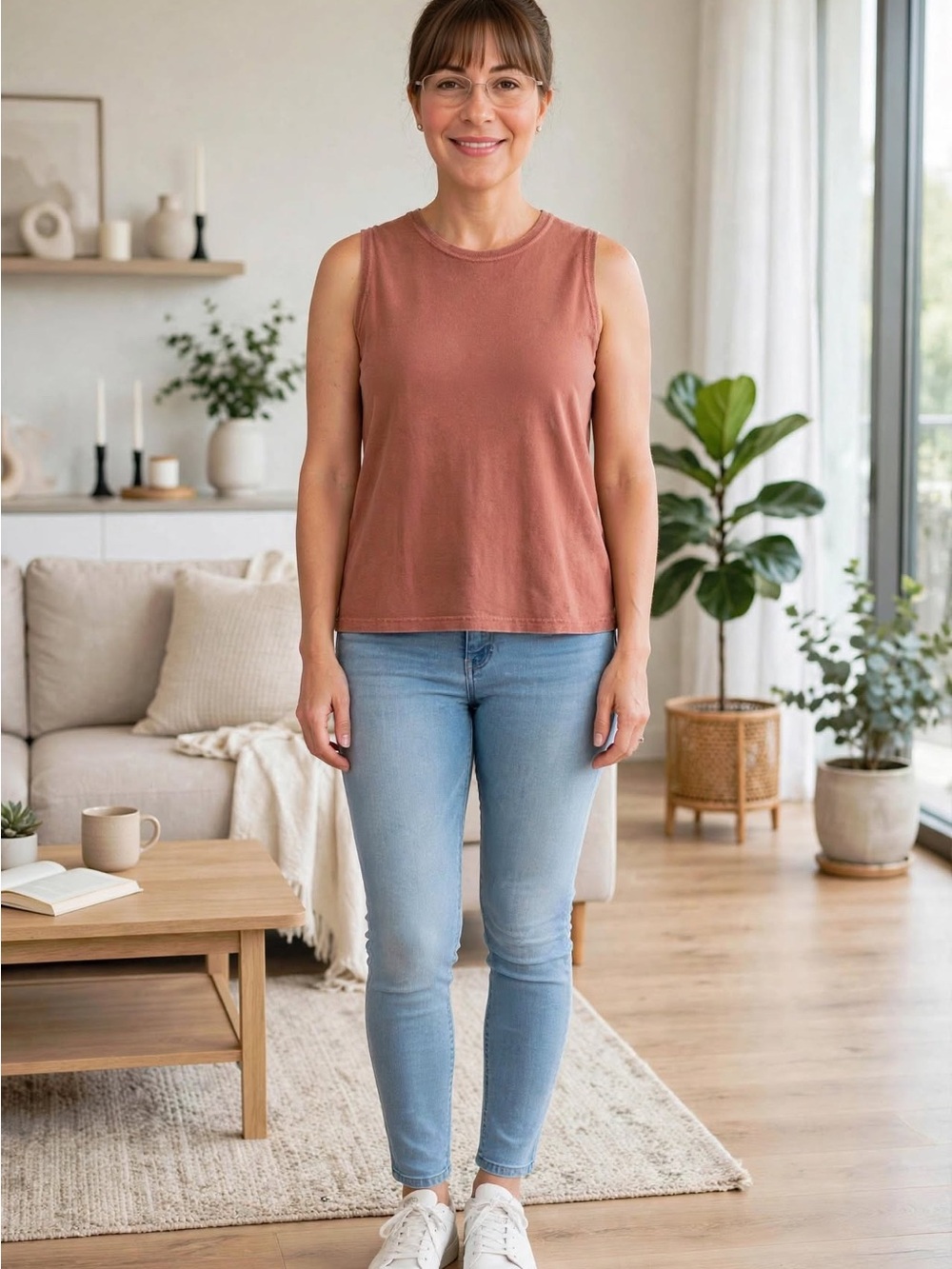 Arizona Jean Company Rust crop top